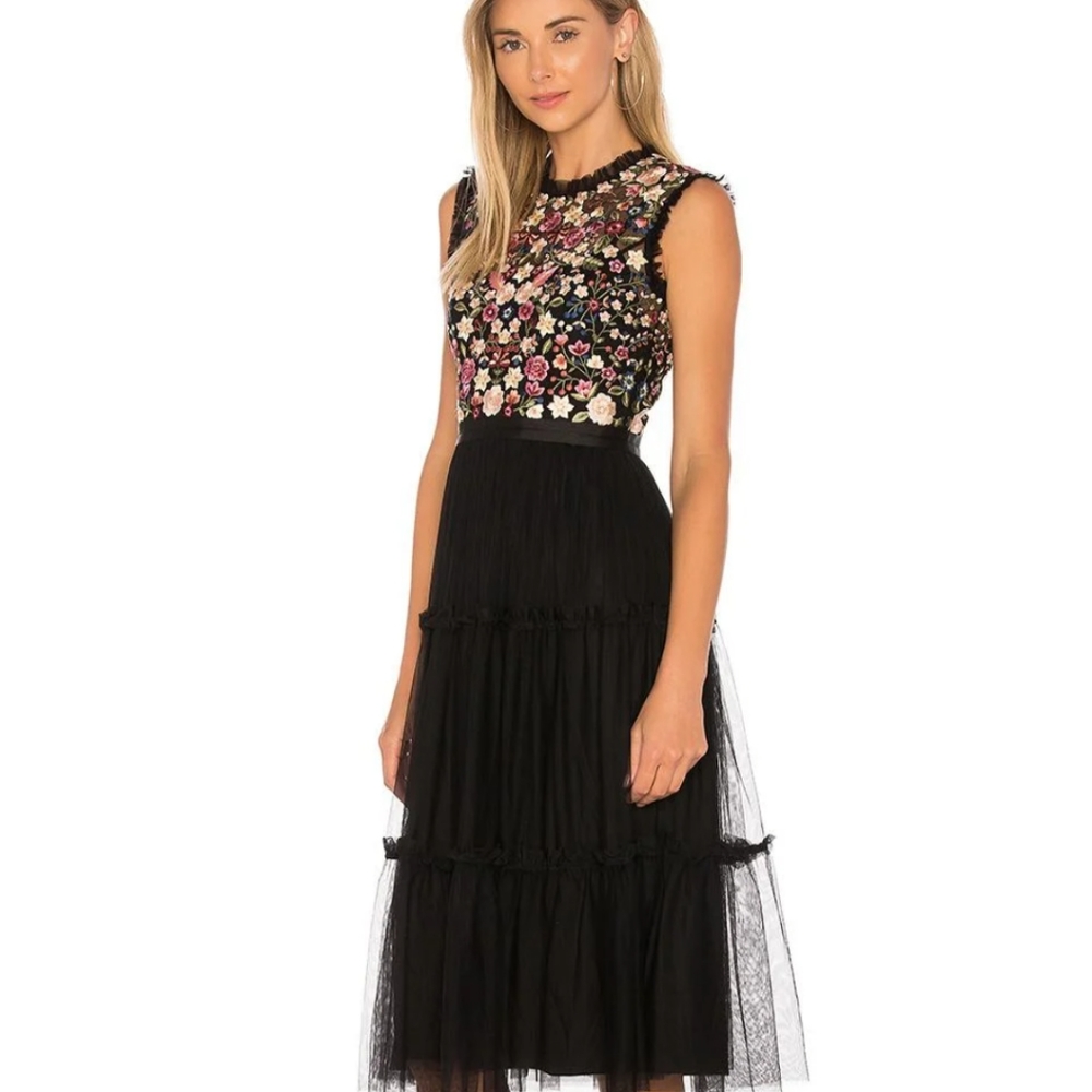 Needle & Thread midi dress - size 2